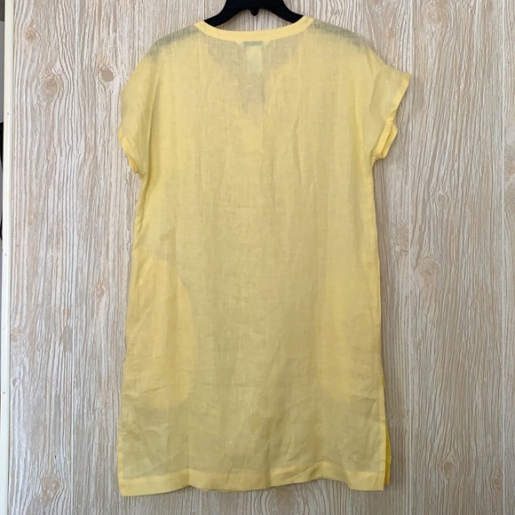 100% Linen Cover Up Tunic Dress - Picture 5 of 5